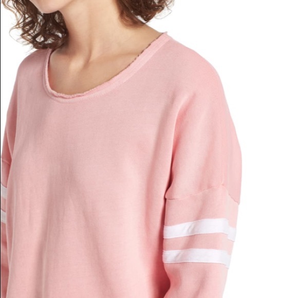 Wildfox 5am varsity striped casual sweatshirt XS - Picture 4 of 6